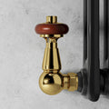 Traditional Thermostatic Corner TRV Radiator valves 1/2'' x 15mm Pack - VCC Home